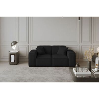 Fun Moebel CELES Schwarz Opera Velvet 2-Sitzer Sofa Fun Moebel CELES Schwarz Opera Velvet 2-Sitzer Sofa