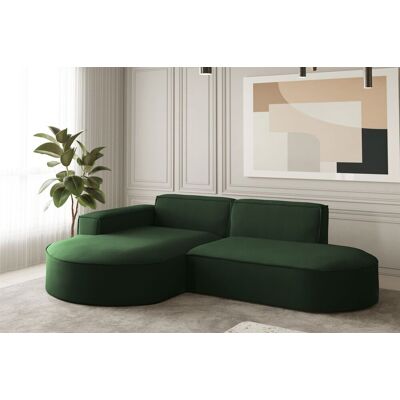 Fun Moebel - PALMA XS - Grün - Linke Ottomane - Sofa Fun Moebel - PALMA XS - Grün - Linke Ottomane - Sofa