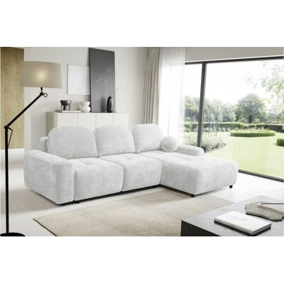 Fun Möbel Ecksofa Schlafsofa Sofa ARGOS in Stoff Vibe Hellgrau Ottomane Rechts Fun Möbel Ecksofa Schlafsofa Sofa ARGOS in Stoff Vibe Hellgrau Ottomane Rechts