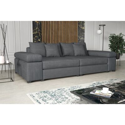 Fun Moebel Big Sofa Couchgarnitur Megasofa Riesensofa AREZZO Stoff Tilia Dunkelgrau Fun Moebel Big Sofa Couchgarnitur Megasofa Riesensofa AREZZO Stoff Tilia Dunkelgrau