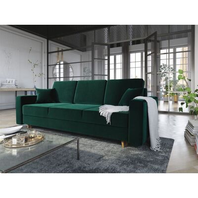 Fun Moebel Sofa 3-Sitzer CARDE mit Schlaffunktion Flaschengrün Fun Moebel Sofa 3-Sitzer CARDE mit Schlaffunktion Flaschengrün