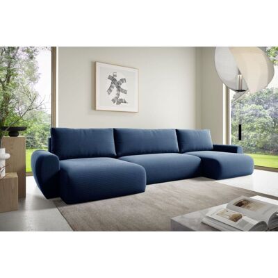 Fun Möbel Wohnlandschaft Schlafsofa GALAN Stoff Poso Blau Fun Möbel Wohnlandschaft Schlafsofa GALAN Stoff Poso Blau