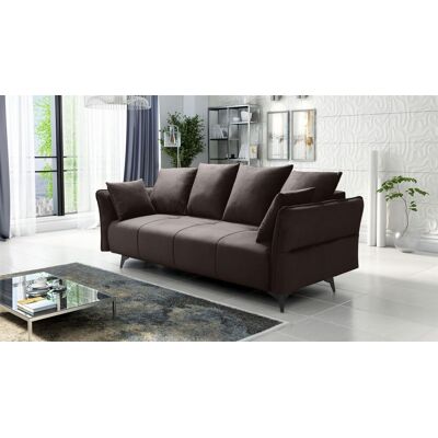 Fun Möbel Schlafsofa Sofa 3-Sitzer SADIE Stoff Element Braun Fun Möbel Schlafsofa Sofa 3-Sitzer SADIE Stoff Element Braun