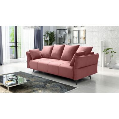 Fun Möbel Schlafsofa Sofa 3-Sitzer SADIE Stoff Element Altrosa Fun Möbel Schlafsofa Sofa 3-Sitzer SADIE Stoff Element Altrosa