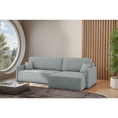 Fun Moebel Ecksofa Schlafsofa Sofa LOUIS Stoff Scala Saphire Ottomane Rechts Fun Moebel Ecksofa Schlafsofa Sofa LOUIS Stoff Scala Saphire Ottomane Rechts
