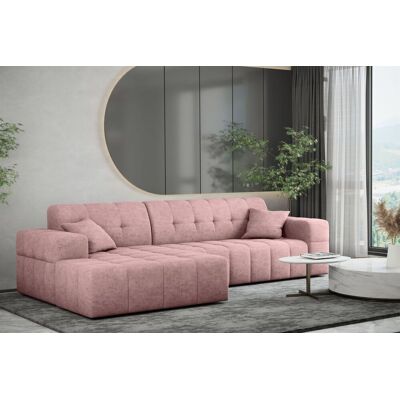 Fun Möbel Ecksofa Designersofa NANCY in Stoff Perfekt Harmony Altrosa Ottomane Links Fun Möbel Ecksofa Designersofa NANCY in Stoff Perfekt Harmony Altrosa Ottomane Links