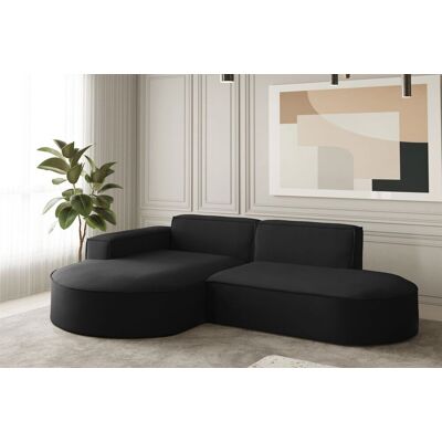 Fun Moebel - PALMA XS - Opera Velvet - Black - Sofa Fun Moebel - PALMA XS - Opera Velvet - Black - Sofa