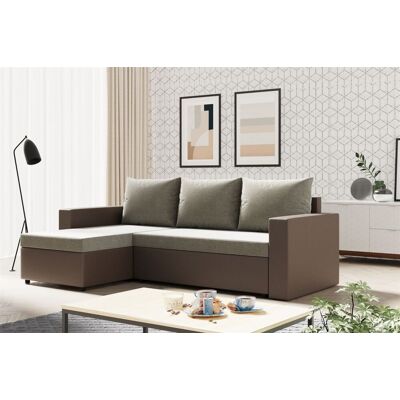 Fun Moebel Ecksofa Sofa MERLE mit Schlaffunktion in div. Farbvarianten Ottomane Links Fun Moebel Ecksofa Sofa MERLE mit Schlaffunktion in div. Farbvarianten Ottomane Links