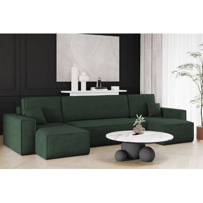 Fun Möbel Wohnlandschaft Schlafsofa Sofa MARIS Stoff Poso Dunkelgrün Fun Möbel Wohnlandschaft Schlafsofa Sofa MARIS Stoff Poso Dunkelgrün