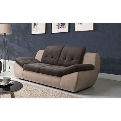 Fun Moebel Sofa 2-Sitzer PEDRO Polyesterstoff Beige / Braun 175x84x113 cm Fun Moebel Sofa 2-Sitzer PEDRO Polyesterstoff Beige / Braun 175x84x113 cm