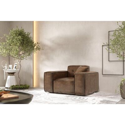 Fun Möbel Sessel Designersessel CESINA in Stoff Gobi (Vintage Look) Braun Fun Möbel Sessel Designersessel CESINA in Stoff Gobi (Vintage Look) Braun