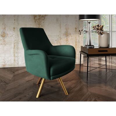 Fun Möbel Sessel Drehsessel VALERIE in Stoff Stoff Elisa Velvet Flaschengrün Fun Möbel Sessel Drehsessel VALERIE in Stoff Stoff Elisa Velvet Flaschengrün