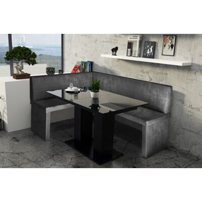 Fun Moebel - ROBIN XL - Schwarz - R - Dining set Fun Moebel - ROBIN XL - Schwarz - R - Dining set