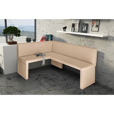 Fun Moebel Eckbank Bank Küchenbank 168 x 128 cm -ROBIN R -Kunstleder Creme Fun Moebel Eckbank Bank Küchenbank 168 x 128 cm -ROBIN R -Kunstleder Creme