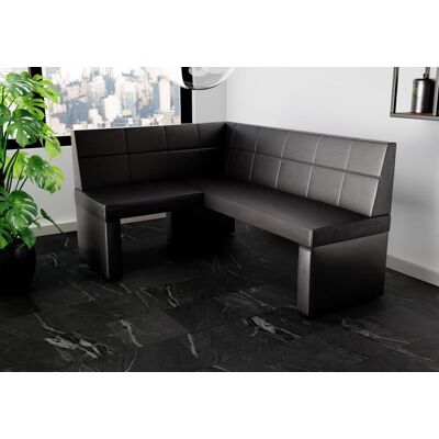 Fun Möbel Eckbank Bank Küchenbank 168x128 cm BLAKE R Kunstleder Madryt Schwarz Fun Möbel Eckbank Bank Küchenbank 168x128 cm BLAKE R Kunstleder Madryt Schwarz