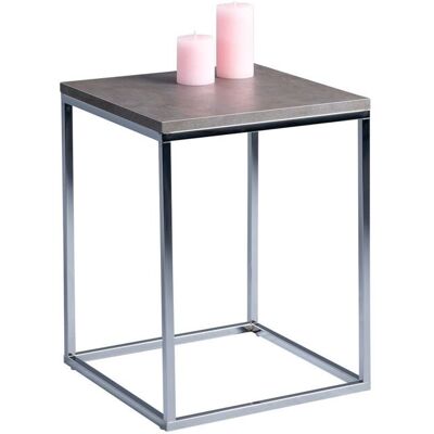 Fun Moebel Beistelltisch Tisch SOMA 40x40 cm Dekor Keramikoptik Gestell verchromt Fun Moebel Beistelltisch Tisch SOMA 40x40 cm Dekor Keramikoptik Gestell verchromt