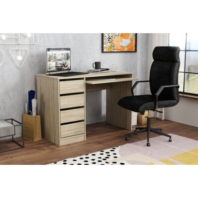 Fun Moebel Schreibtisch Bürotisch Computertisch Tisch A700 110x55x77 cm Sonoma Eiche Fun Moebel Schreibtisch Bürotisch Computertisch Tisch A700 110x55x77 cm Sonoma Eiche