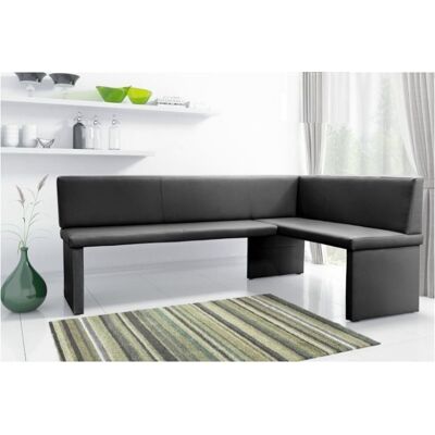 Fun Moebel Eckbank Bank Küchenbank -Cora XL / L -Kunstleder Schwarz 196 x 142 cm Fun Moebel Eckbank Bank Küchenbank -Cora XL / L -Kunstleder Schwarz 196 x 142 cm