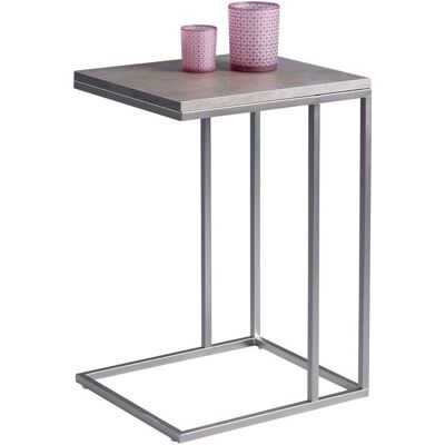 Fun Moebel Beistelltisch Tisch RINO 38x43 cm Dekor Keramikoptik Gestell Edestahl Fun Moebel Beistelltisch Tisch RINO 38x43 cm Dekor Keramikoptik Gestell Edestahl