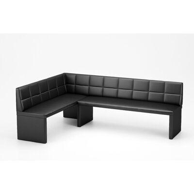 Fun Moebel Eckbank Bank Küchenbank -Ruth XL / R -Kunstleder Schwarz 196 x 142 cm Fun Moebel Eckbank Bank Küchenbank -Ruth XL / R -Kunstleder Schwarz 196 x 142 cm