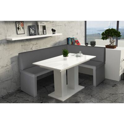 Fun Moebel ROBIN L - Grau - 168x128 cm - Dining set Fun Moebel ROBIN L - Grau - 168x128 cm - Dining set