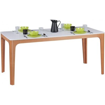Fun Moebel Esstisch Tisch - MAGNUS - Vierfußtisch 180x76 cm MDF Weiß lackiert Fun Moebel Esstisch Tisch - MAGNUS - Vierfußtisch 180x76 cm MDF Weiß lackiert