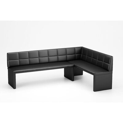 Fun Moebel Eckbank Bank Küchenbank -Ruth XL / L -Kunstleder Schwarz 196 x 142 cm Fun Moebel Eckbank Bank Küchenbank -Ruth XL / L -Kunstleder Schwarz 196 x 142 cm