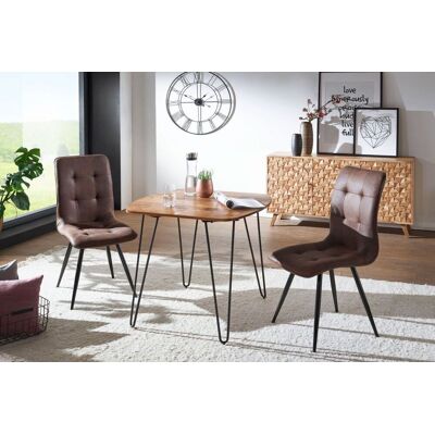 Fun Moebel Esszimmertisch Tisch GANAN 80x80x76 cm Massivholz Sheesham Fun Moebel Esszimmertisch Tisch GANAN 80x80x76 cm Massivholz Sheesham