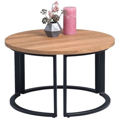 Fun Moebel Couchtisch Beistelltisch DAGO 36x60 cm Dekor Eiche braun Fun Moebel Couchtisch Beistelltisch DAGO 36x60 cm Dekor Eiche braun