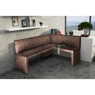 Fun Moebel - ROBIN L - 168 x 128 cm - Vintage Braun - Corner bench Fun Moebel - ROBIN L - 168 x 128 cm - Vintage Braun - Corner bench
