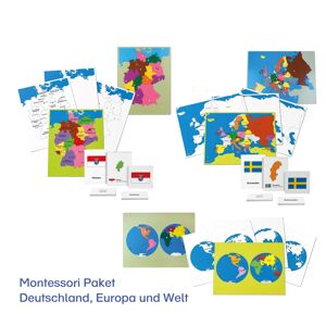 Paket (kein eigener Hersteller) Montessori Paket Deutschland, Europa und Welt