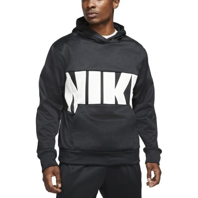 Nike Therma-Fit Basketball Hoodie - Black / White - S - Herren Nike Therma-Fit Basketball Hoodie - Black / White - S - Herren