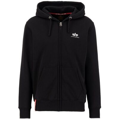Alpha Industries Basic Zip Hoodie - Black - L - Herren Alpha Industries Basic Zip Hoodie - Black - L - Herren