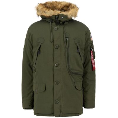 Alpha Industries Polar Jacket - Dark Green - XL - Herren Alpha Industries Polar Jacket - Dark Green - XL - Herren