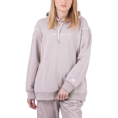 New Balance Athletics Fleece Hoodie - Logwood - S - Damen New Balance Athletics Fleece Hoodie - Logwood - S - Damen