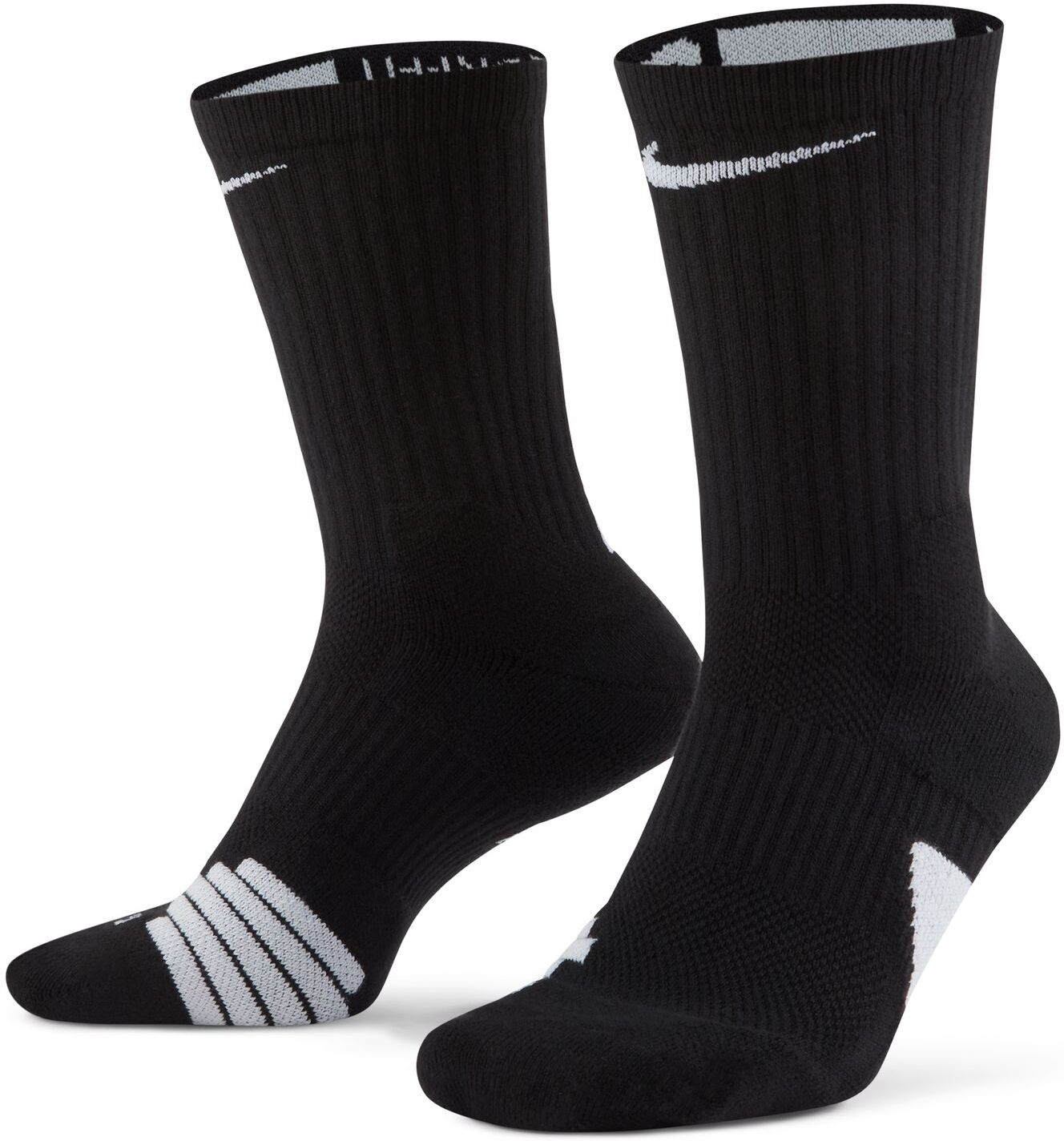 Nike Elite Crew Socks - Black / White - L - Herren