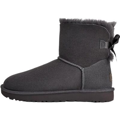 UGG Mini Bailey Bow II Boot - Obsidian - 36 - Damen UGG Mini Bailey Bow II Boot - Obsidian - 36 - Damen