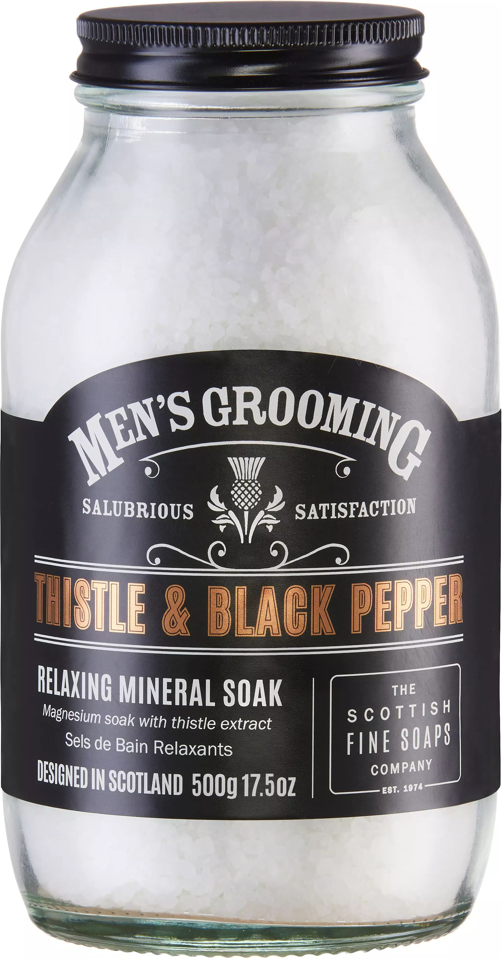 The Scottish Fine Soaps Company Men`s Grooming Muscle Soak- Entspannungsbad (weiss   500 g) Beauty, Für Herren, Körper, Bade & Duschgel