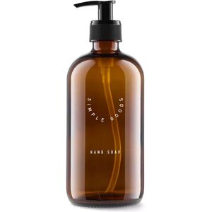 Simple Goods Glass bottle Hand Soap Empty (weiss   500 ml) Home & Living, Wohnen, Haushaltshelfer