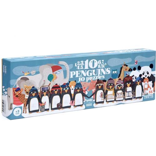 Londji 10 Pinguine Puzzle (bunt   Ehg) Home & Living, Wohnen, Tischaccessoires