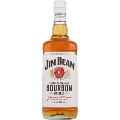 Jim Beam Kentucky Straight Bourbon Whiskey - 40% Vol., 1L Jim Beam Kentucky Straight Bourbon Whiskey - 40% Vol., 1L