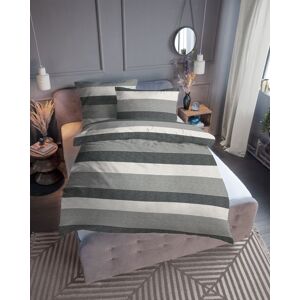 Tom Tailor Gradual Stripes 849790, 155 x 220 + 80 x 80 cm  Anthrazit 155 x 220 + 80 x 80 cm