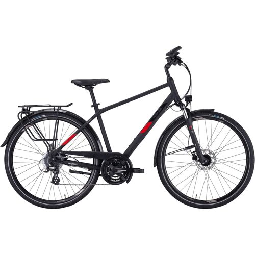 Trekkingbikes Pegasus Solero SL Disc 24 Herren schwarz (Rahmenhöhe: 45 cm Körpergrösse 150 - 160 cm)