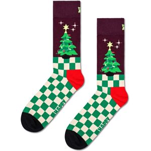 Happy Socks Mittelhohe Socken mit Christbaum-Motiv - Bordeaux - Size: 46