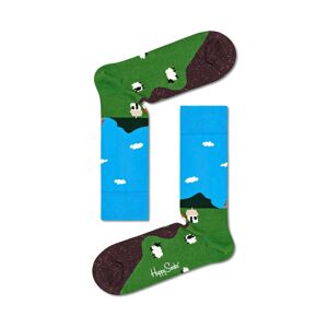 Happy Socks Socken mit Landschaft- und Schaf-Motiv - Hellblau - Size: 46