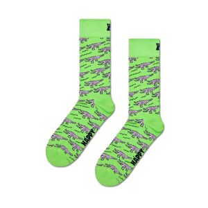 Happy Socks Socken mit Krokodil-Motiven - Apfelgrün - Size: 46