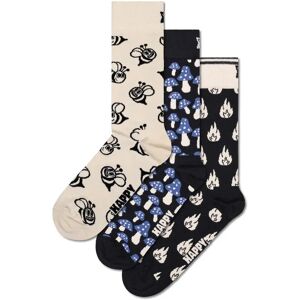 Happy Socks 3er Pack Socken in Geschenkbox - Schwarz - Size: 46