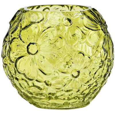 Wurm Vase mit Blumendekor grün 13 cm Höhe Wurm Vase mit Blumendekor grün 13 cm Höhe