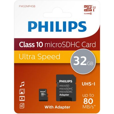 3Pagen Micro SD Karte 32 GB Philips 3Pagen Micro SD Karte 32 GB Philips