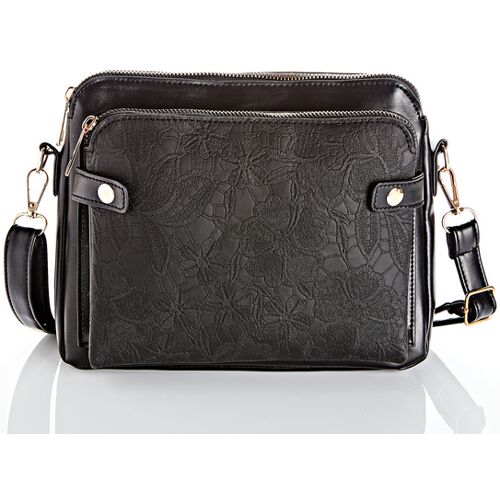 Amelie di Santi Schultertasche "Amelie" schwarz Amélie di Santi